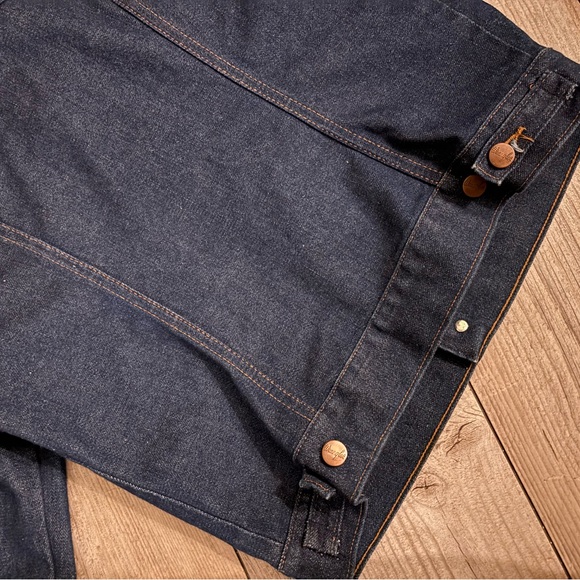 VINTAGE WRANGLERS RARE NEVER WORN 1970s DENIM TRUCKER JACKET LIKE NEW! Small - Picture 10 of 13